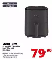 Moulinex - Friggitrice Ad Aria Easy Fry Max EZ245B20 