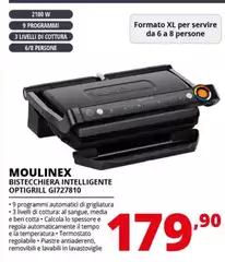 Moulinex - Bistecchiera Intelligente Optigrill GI727810