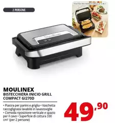Moulinex - Bistecchiera Inico Grill Compact GI270D