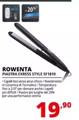 Rowenta - Piastra Exress Style SF1810