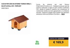 Ferplast - Cuccia Per Cani Da Esterno "Domus Small"