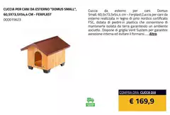 Ferplast - Cuccia Per Cani Da Esterno "Domus Small"