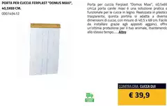 Ferplast - Porta Per Cuccia "Domus Maxi" Ferplast - Porta Per Cuccia "Domus Maxi"