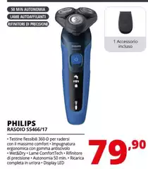 Philips - SHAVER Series 5000 S5466/17 Rasoio Elettrico Wet & Dry