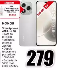 Honor - Caricabatterie Type+USB 20 W