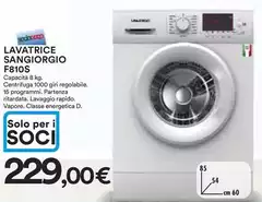 Meliconi - Lavatrice Sangiorgio F810S
