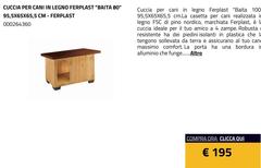 Ferplast - Cuccia Per Cani In Legno Ferplast "Baita 80" 