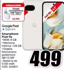 Indesit - Google Pixel + Gemini Smartphone Pixel 9a