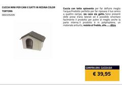 Cuccia Mini Per Cani E Gatti In Resina Color Tortora