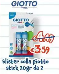 Giotto - Blister Colla Giotto Stick