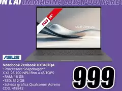 Asus - Notebook Zenbook UX3407QA