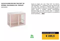 Cuccia In Legno Per Cani "Dog Fort" Da Interno