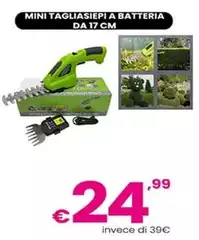 Mini Tagliasiepi A Batteria