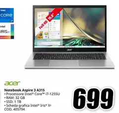 Acer - Notebook Aspire 3 A315