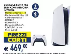 Sony - Console Ps5 Slim Con Memoria Interna