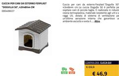 Ferplast - Cuccia Per Cani Da Esterno "Dogvilla 50"
