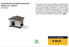 Ferplast - Cuccia Per Cani Da Esterno "Dogvilla 60"