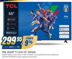 TCL - Smart Tv Uhd 55" 55P69K