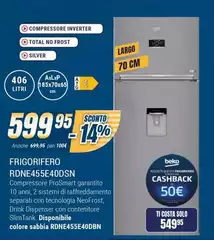 Beko - Frigorifero RDNE455E40DSN