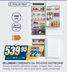 De Longhi - Combinato Da Incasso F6CTNF244E