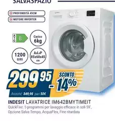 Indesit - Lavatrice IM642BMYTIMEIT