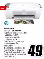 HP - Stampante Deskjet 2820ehp+