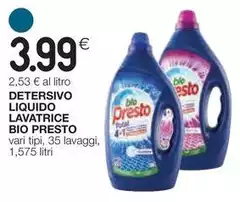 Bio Presto - Detersivo Liquido Lavatrice