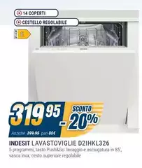 Indesit - Lavastoviglie D2IHKL326