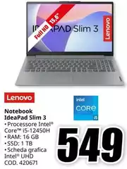 Lenovo - IdeaPad Slim 3 Notebook