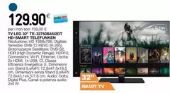 Telefunken - Tv Led 32" TE-32F50B4512Dt Hd-SMart