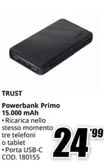 Trust - Powerbank Primo 15,000 Mah