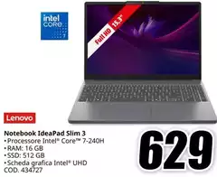 Lenovo - Notebook Ideapad Slim 3