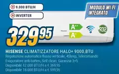 Hisense - Climatizzatore HALO+ 9000.BT UHF