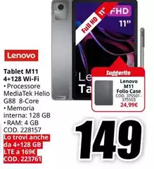 Lenovo - Tablet M11 4+128 Wi-Fi