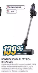 Rowenta - Scopa Elettrica RH6A35WO