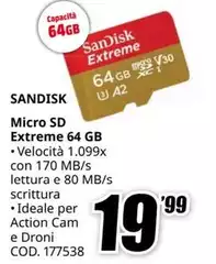 Sandisk - Micro SD Extreme 64 GB
