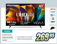 Hisense - Smart Tv 43" 4k