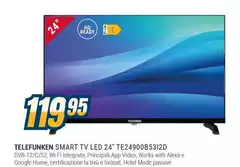 Telefunken - Smart Tv Led 24" TE24900B5312D