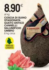 Salumificio mena - Coscia Di Suino Stagionata Gusto Antico Cannelli