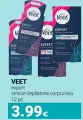 Veet - Expert Strisce Depilatorie Corpo/viso