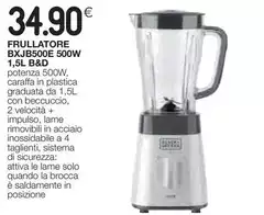 Solo - Frullatore BXJB500E 500W 1,5L B&D