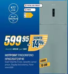 Hotpoint - Frigorifero HPAD26472XP4E 