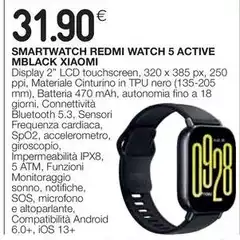 Xiaomi - Smartwatch Redmi Watch 5 Active Mblack