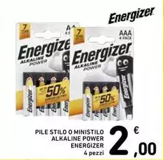 Energizer - Pile Stilo O Ministilo Alkaline Power