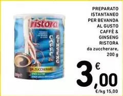 Ristora - Preparato Istantaneo Per Bevanda Al Gusto Caffe & Ginseng