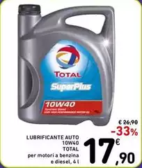 Total - Lubrificante Auto 10W40