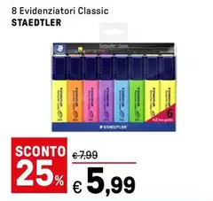 Staedtler - 8 Eviderziatori Classic