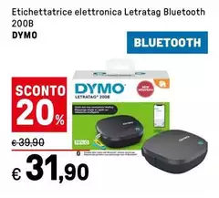 Dymo - Etichettatrice Elettronica Letratag Bluetooth 200B