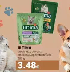 Ultima - Crocchette Per Gatti Sterilizzati/ Appetito Difficile