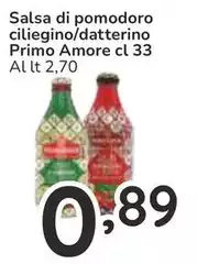 Primo Amore - Salsa Di Pomodoro Ciliegino/Datterino